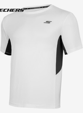 Skechers/斯凯奇正品新款男子圆领运动短袖T恤衫 P121M012