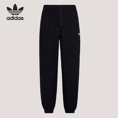 Adidas/阿迪达斯正品三叶草男士系带亲肤梭织运动裤KY5771