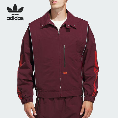 Adidas/阿迪达斯官方正品三叶草男女运动宽松时尚夹克外套JX6182