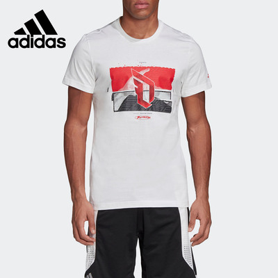 阿迪达斯男士圆领运动T恤
