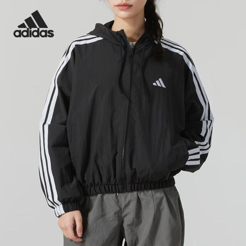 Adidas/阿迪达斯官方正品TH MH WV JKT女士梭织短款外套JZ2162
