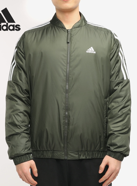 Adidas/阿迪达斯正品男子休闲运动立领隔层外套棉服 GH4578