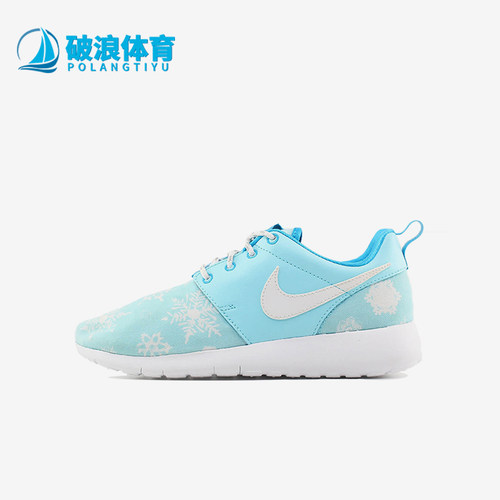 Nike/耐克正品Roshe One Print GS女子大童跑步鞋677784-401