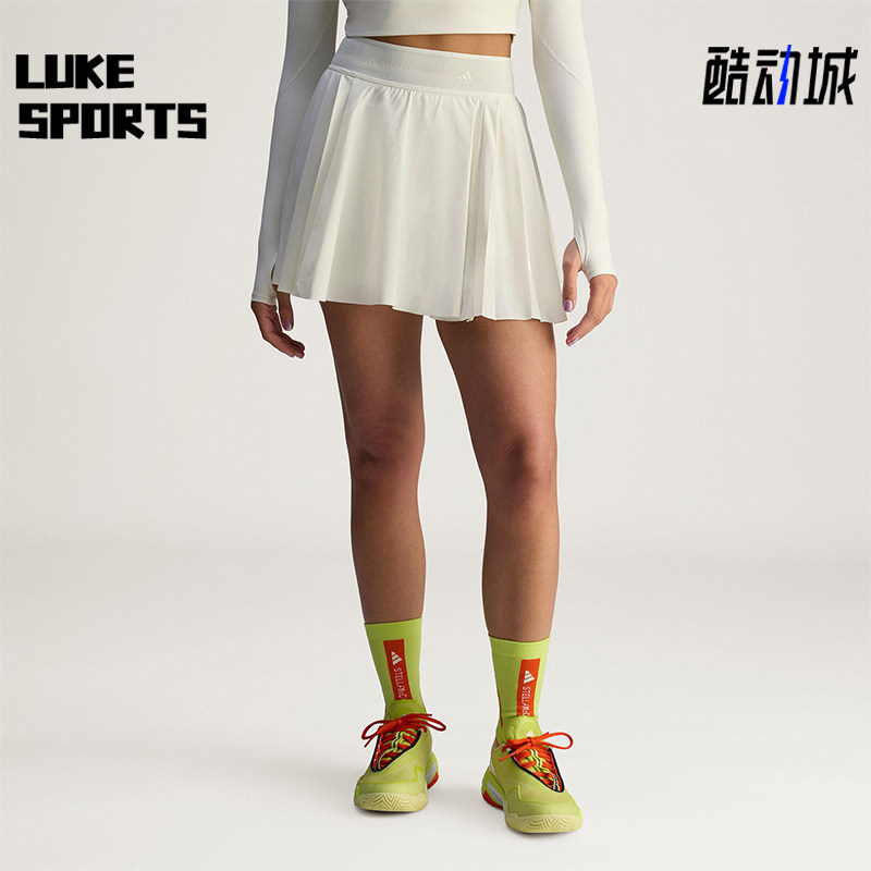 Adidas/阿迪达斯正品PLTD SKORT女士简约网球运动百褶裙裤JW4573