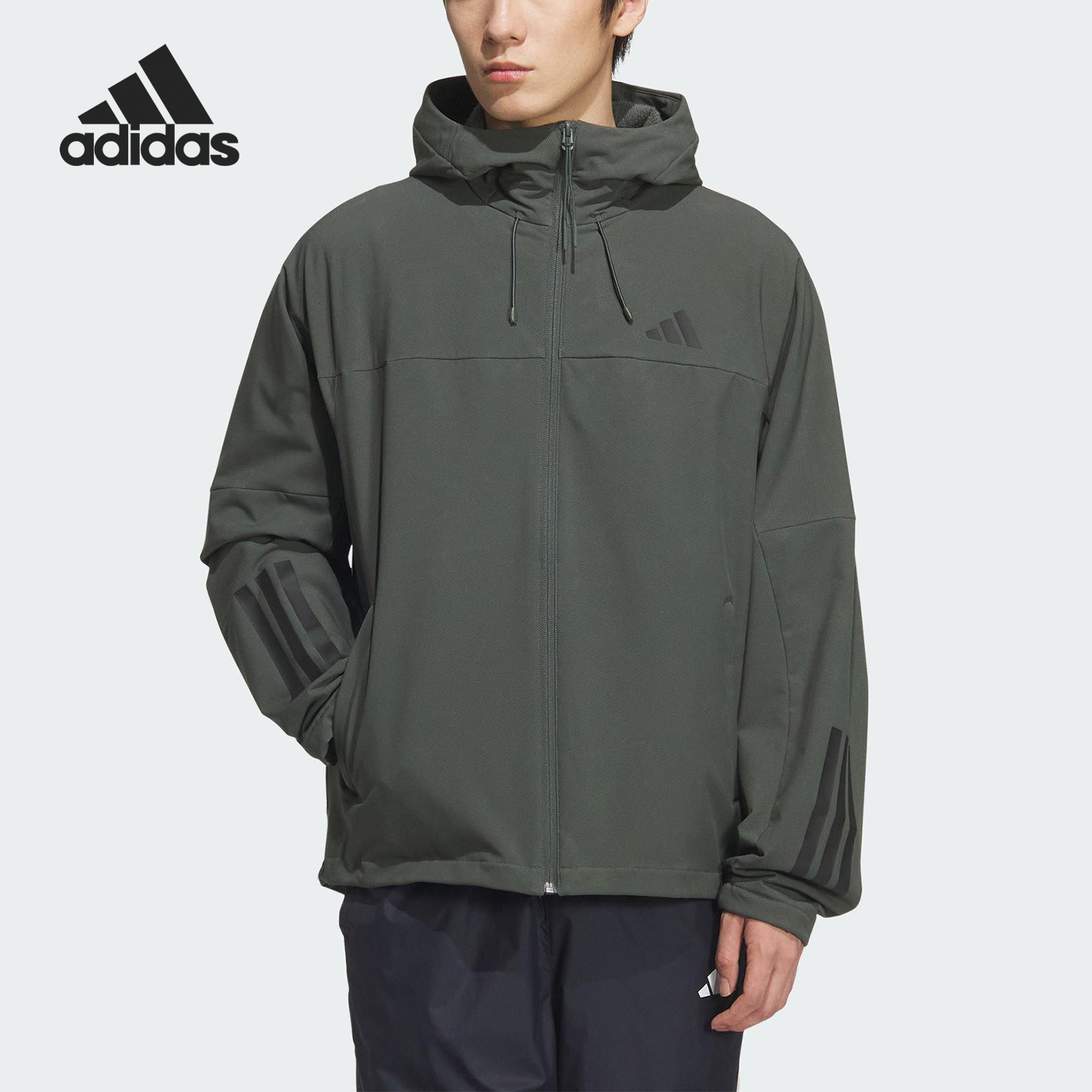 Adidas/阿迪达斯正品V SFT SHELL JK2男女加绒户外外套KF5225