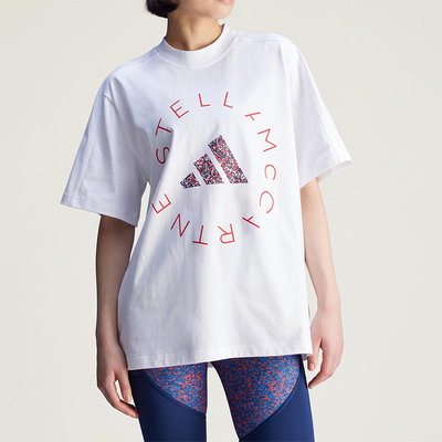 Adidas/阿迪达斯正品2025夏季款女士休闲经典透气印花短袖JG0975