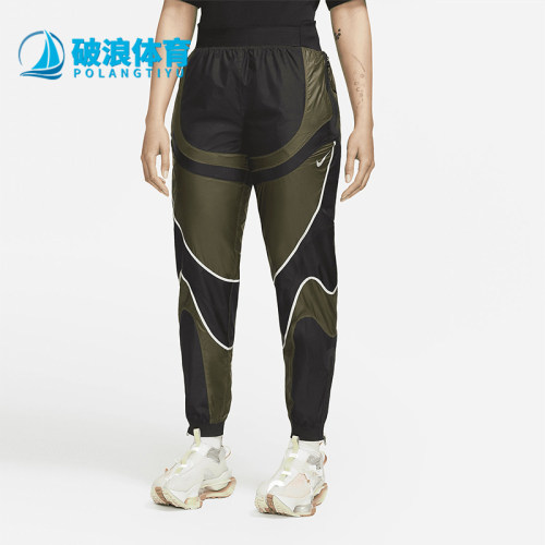 Nike/耐克正品2025女士反光户外运动高腰防水复古长裤DB7581-045