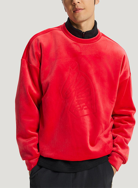 Adidas/阿迪达斯正品2025冬季款男士日常圆领套头宽松卫衣KE4069