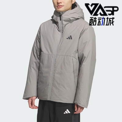 Adidas/阿迪达斯正品TECH DOWN JKT男士运动保暖连帽羽绒服KQ5503