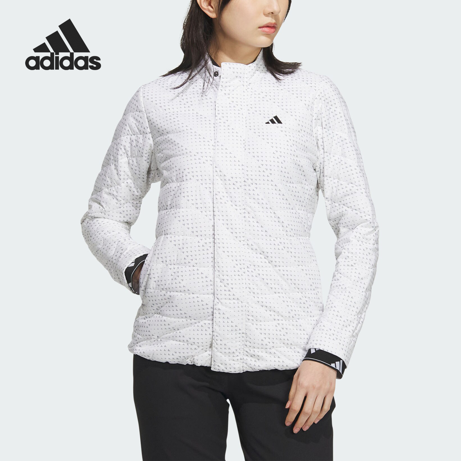 Adidas/阿迪达斯正品新款女士抗风透湿高尔夫运动棉服IA2782