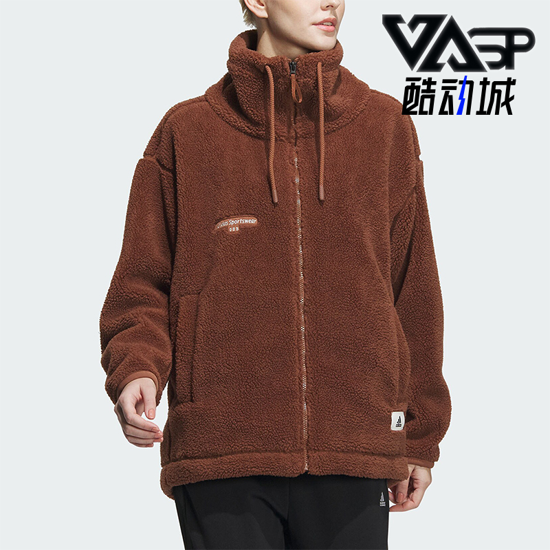 阿迪达斯正品女子加绒外套