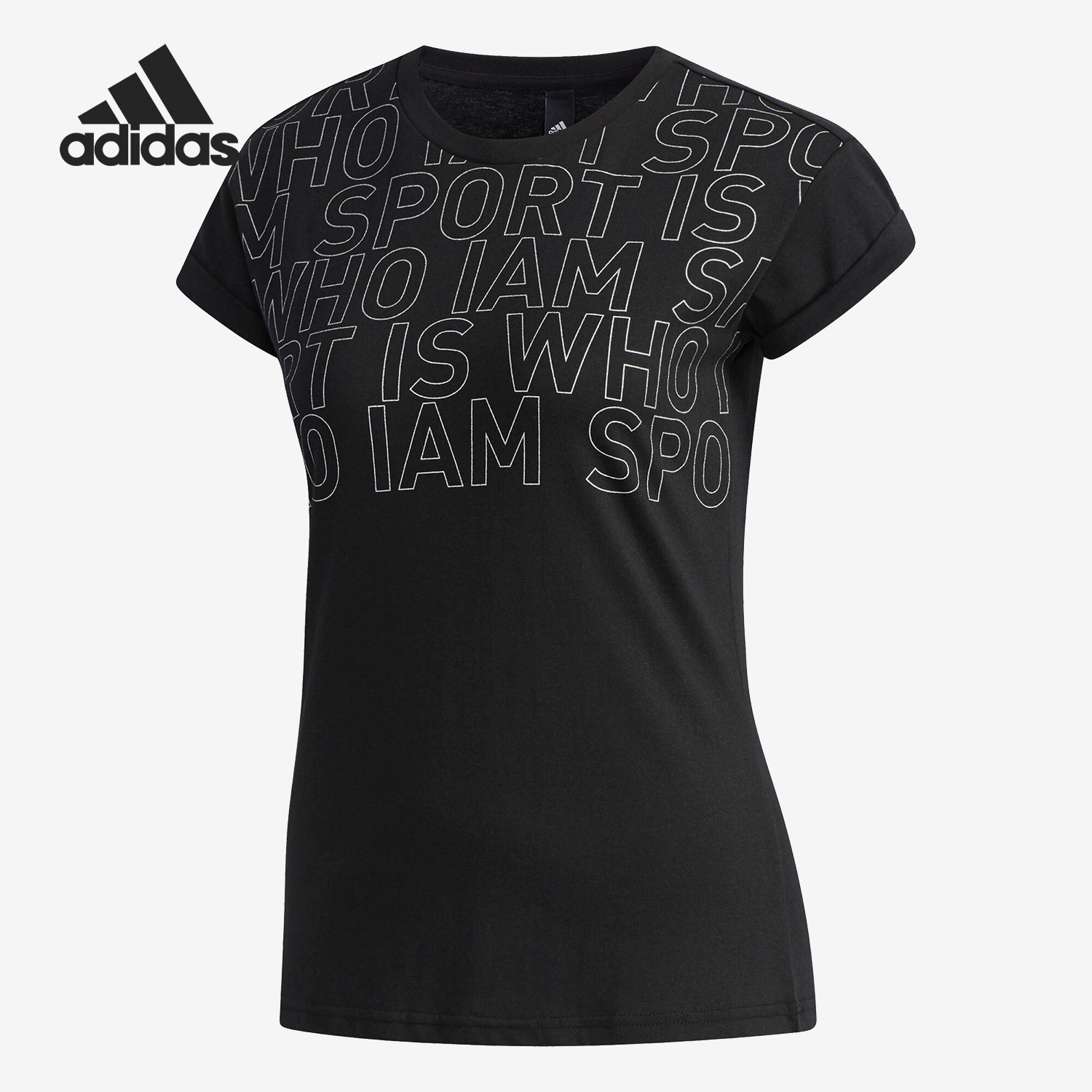 Adidas/阿迪达斯正品GFX T SLOGAN夏季女子圆领短T恤CX5190
