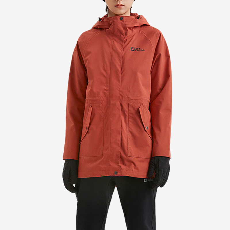 Jack wolfskin/狼爪正品秋季女子户外防水透气运动冲锋衣外套