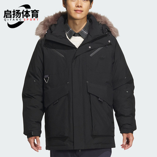 运动鹅绒派克羽绒服JD3755 三叶草男士 Adidas 阿迪达斯正品