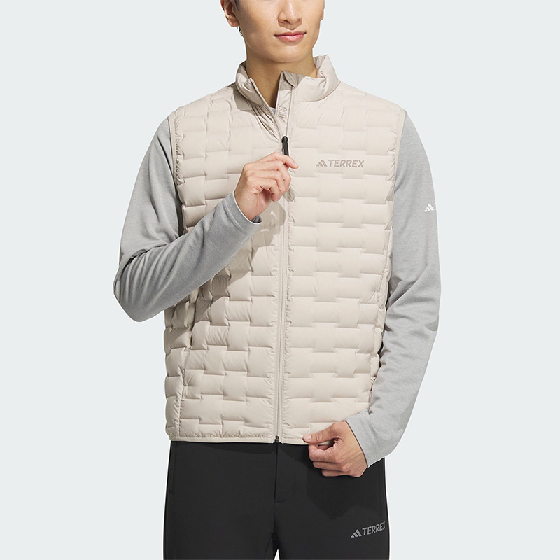 阿迪达斯正品男子羽绒马甲