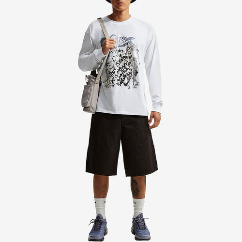 Nike耐克正品Max90男宽松圆领印花套头耐磨舒适长袖T恤IQ3701-100