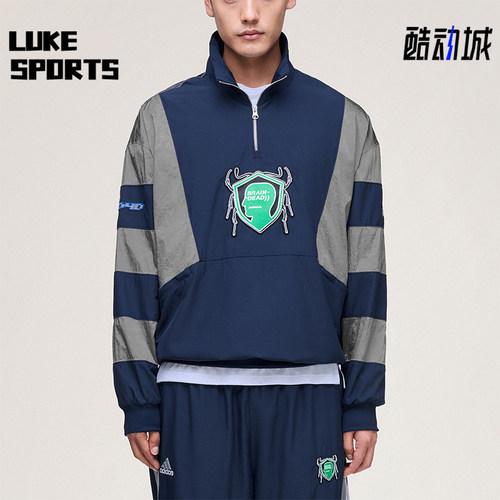 Adidas/阿迪达斯正品三叶草TRACKTOP新款出游经典套头衫JZ1055