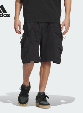 Adidas/阿迪达斯正品工装风男士梭织宽松运动休闲短裤JI9891