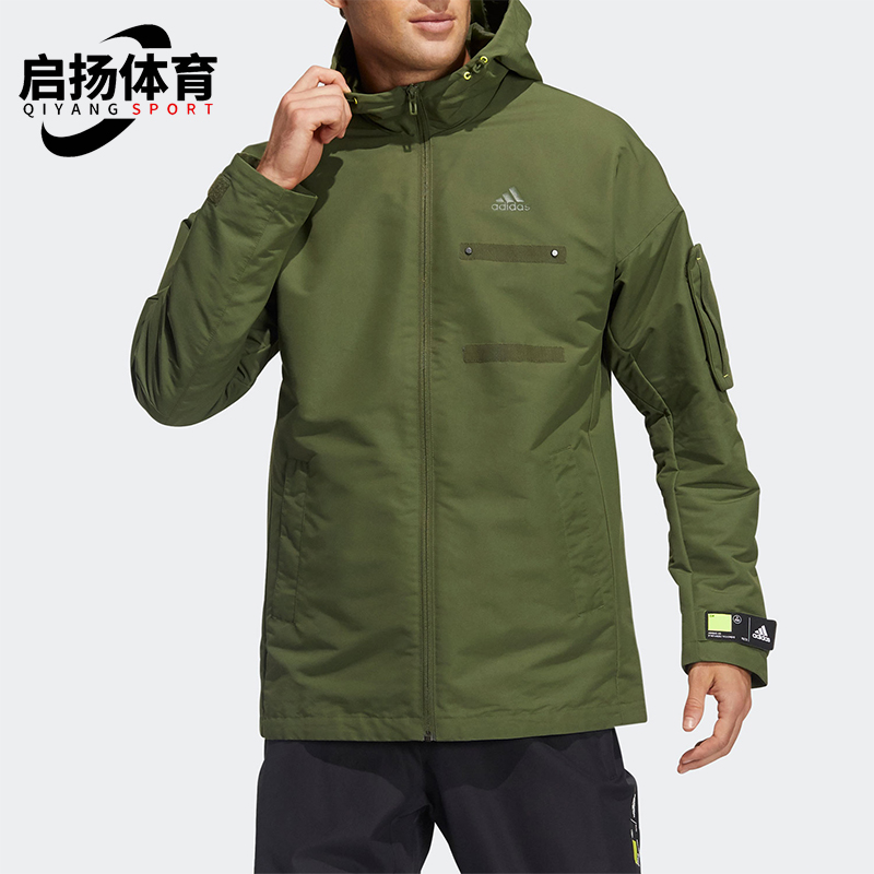阿迪达斯男子连帽夹克外套
