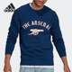 Adidas 阿森纳足球运动男子圆领套头卫衣GR4217 阿迪达斯正品