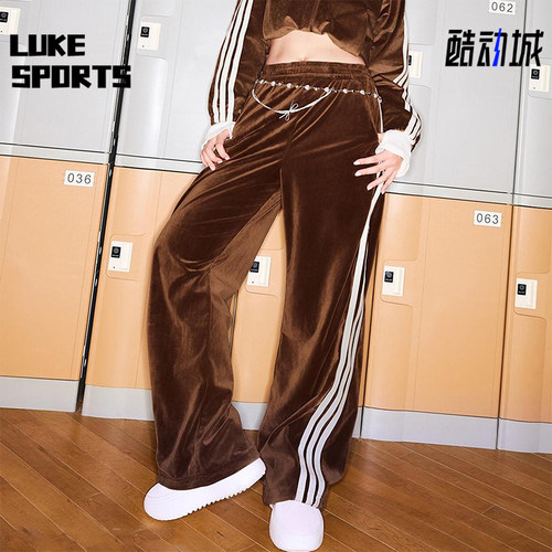 Adidas/阿迪达斯正品2025秋季款女士日常运动直筒耐穿长裤KC0180