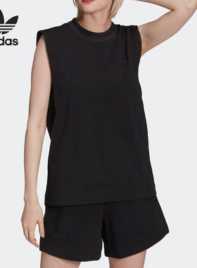 Adidas/阿迪达斯正品三叶草女子背心休闲运动无袖T恤HC7085