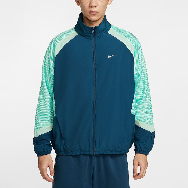 Nike/耐克正品Icon男士运动梭织薄绒复古宽松夹克外套HV3364-415