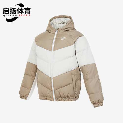 Nike/耐克正品2024冬季大童保暖拼接经典运动羽绒服IB5837-247