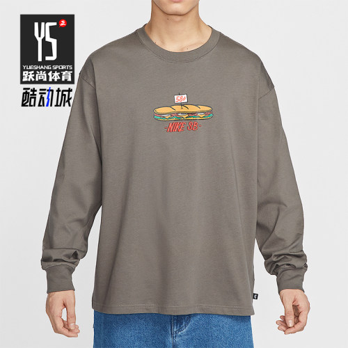 Nike/耐克正品春季新款男士经典印花宽松透气长袖T恤HJ0807-289