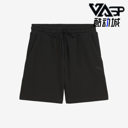 Puma/彪马正品2025夏季款女士侧开衩高腰经典运动短裤687715-01