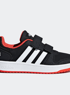 Adidas/阿迪达斯正品HOOPS 2.0 CMF C儿童魔术贴透气休闲鞋B75960