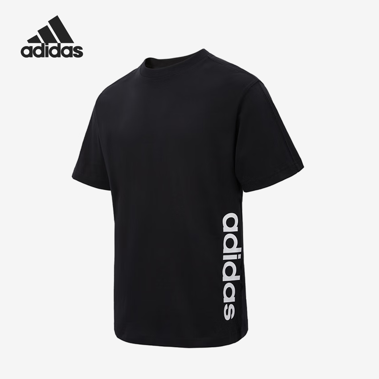 Adidas/阿迪达斯正品新款男士字母舒适透气运动短袖T恤JJ0614