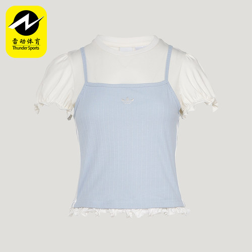 Adidas/阿迪达斯正品三叶草女士日常休闲经典运动短袖T恤KY3298