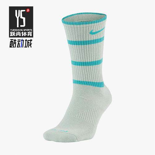 Nike/耐克正品新款男女条纹运动透气经典中筒袜一双装DC3534-302
