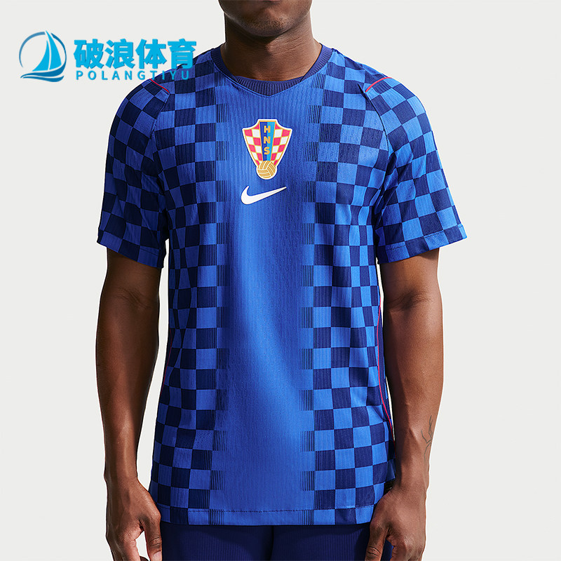 Nike/耐克正品克罗地亚客场球员版男士训练运动透气T恤IO8642-455