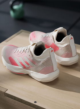 Adidas/阿迪达斯正品耐磨新款女士系带低帮运动透气网球鞋IG0760