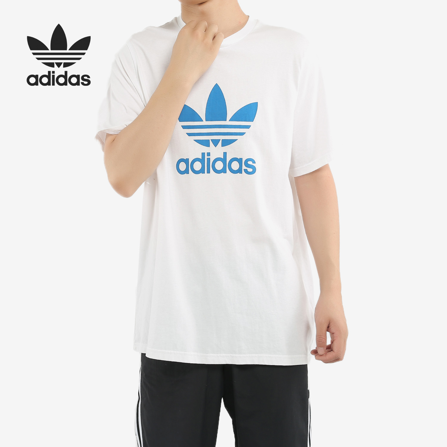 Adidas正品男子运动休闲短袖T恤