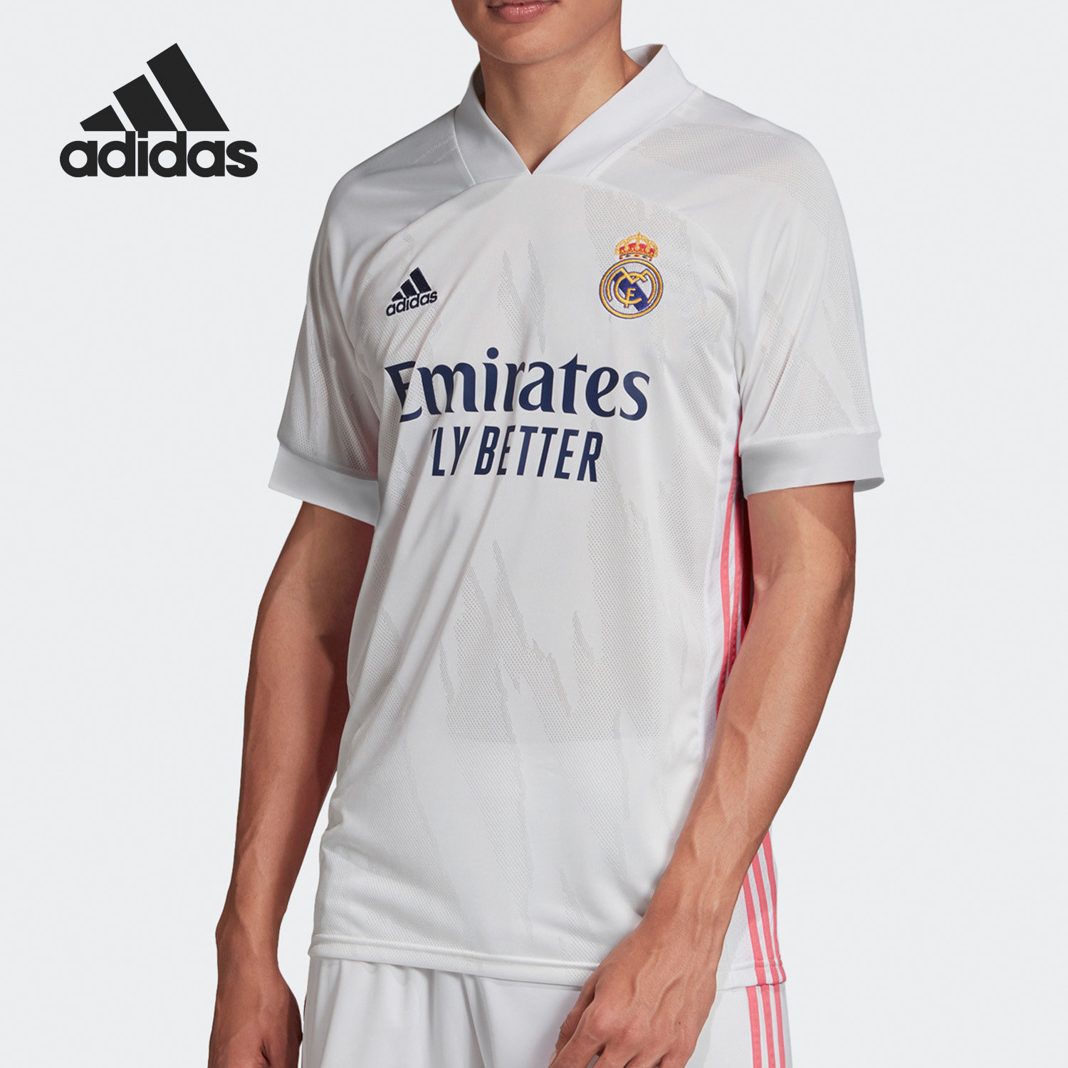 Adidas/阿迪达斯正品皇马20-21赛季主客场球迷版球衣T恤 FM4735