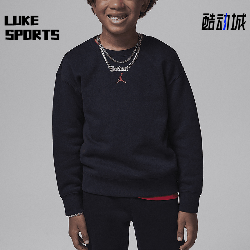 耐克小童加绒圆领卫衣