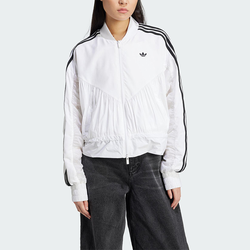Adidas/阿迪达斯正品新款女士经典宽松透气立领夹克外套JZ6769