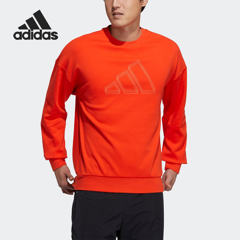 Adidas/阿迪达斯正品ST LOGO SWEAT男子圆领套头卫衣H40193
