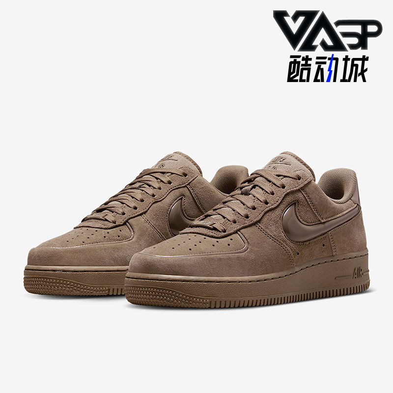 Nike/耐克正品Air Force 1女士耐磨复古运动系带休闲鞋HV4406-200