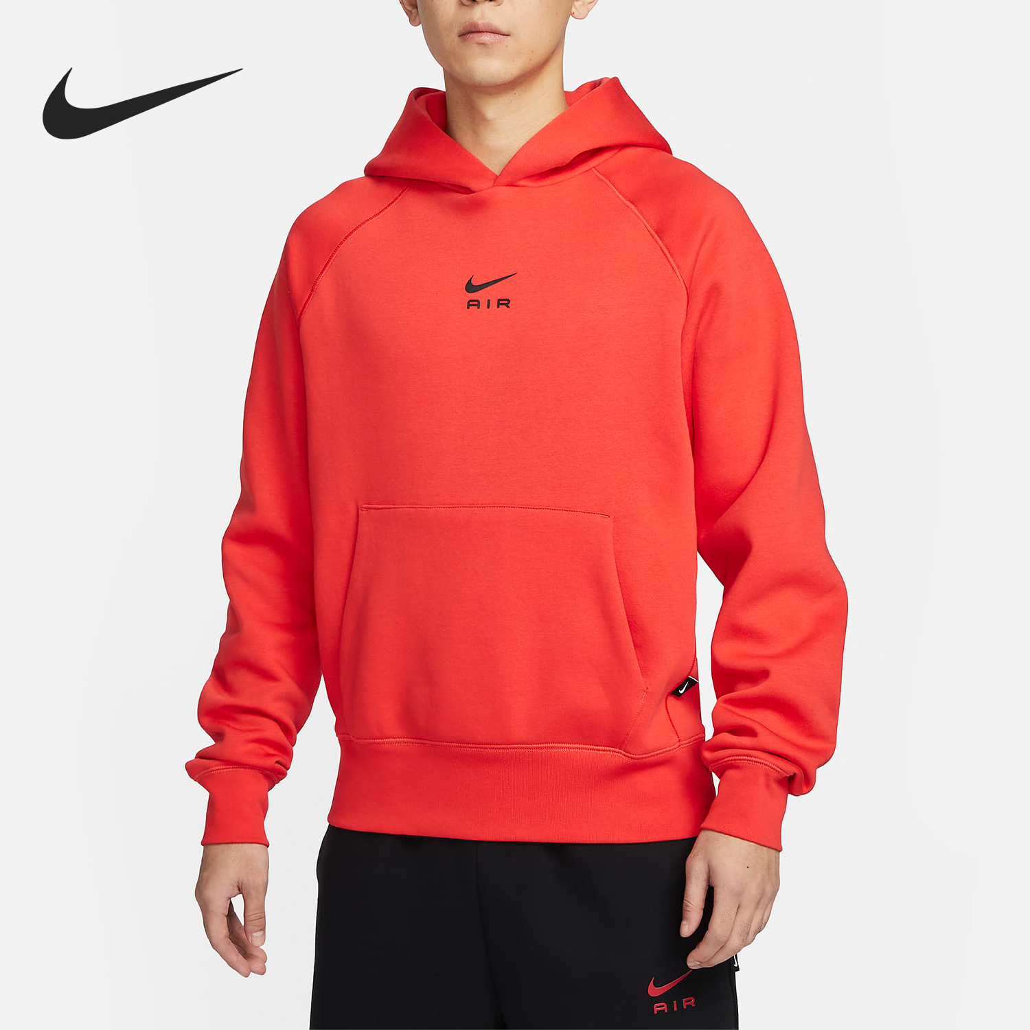 Nike/耐克正品 Air 男士针织加绒保暖连帽衫卫衣FB7208-696