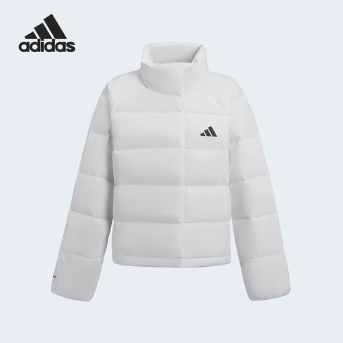 Adidas/阿迪达斯正品2025女士耐穿立领保暖休闲宽松羽绒服KH3977