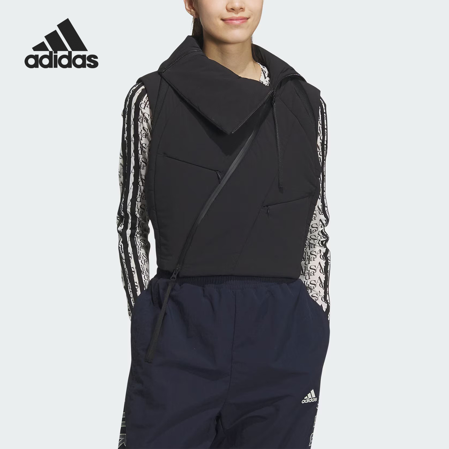 Adidas/阿迪达斯官方正品FW24 FUTURE STYLE女士时尚棉马甲JM2441