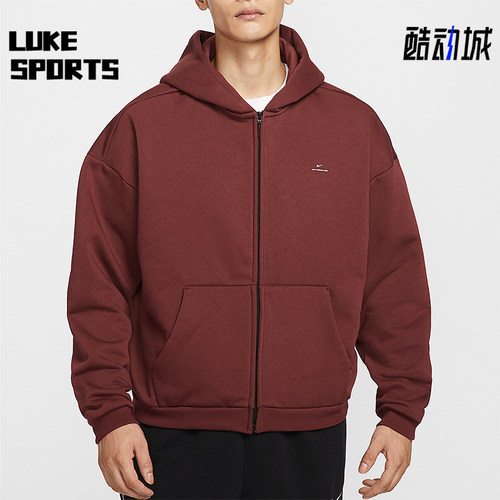 Nike/耐克正品Therma-FIT男士运动宽松连帽拉链外套IO3690-619