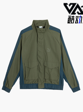 Puma/彪马正品春秋男士立领运动拼接经典宽松梭织外套620223-73