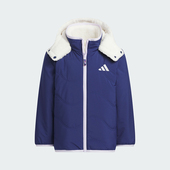 小童保暖双面穿时尚 冬季 休闲连帽棉服JM5836 阿迪达斯正品 Adidas