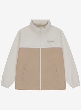 New Balance/NB正品运动男子宽松透气立领夹克外套NAE11181-BEI