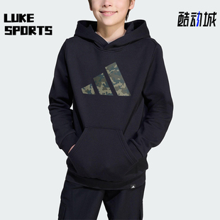 CAMO HD大童针织连帽运动休闲卫衣JV5128 阿迪达斯正品 Adidas